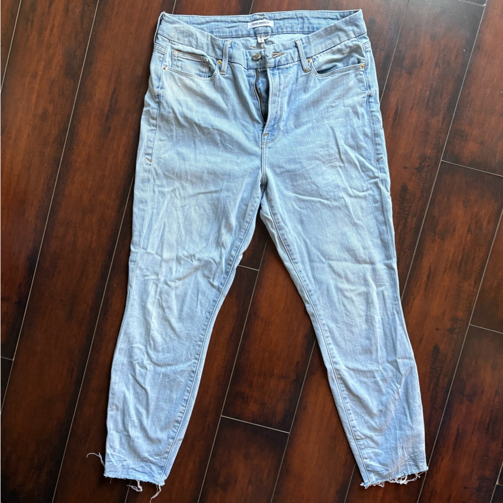Good American Blue Skinny Jeans with Soft Denim